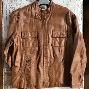 Price Drop Chico’s Smooth Leather Jacket